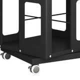 4-Tier All-Steel Rotating Bookshelf with 360&deg Wheels, Large Size Sturdy & Spacious Book Rack, New W1779P305250