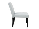 Sarang Black Dining Table and Silver Dining Chairs B201P359580
