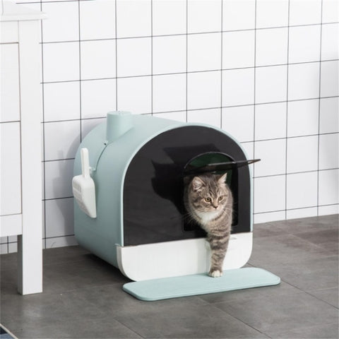 ZUN Fully Enclosed Cat Litter Box/Cat Litter Box 85373998