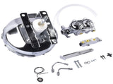 Chrome 11" Power Brake BoosterMaster Cylinder Valve Kit Fit for 1973-1993 Chevy GMC 26720932