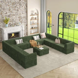 Corner sofa Compressed Sectional Sofa Modern Minimalist Style Corduroy Couch, Sleeper Sofa for W487P230483
