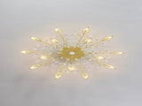 15-Light Chandelier Crystal Ceiling Lamp, 15-Lights Modern Farmhouse Ceiling Ceiling Hanging Light W5008P466522