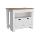Arlet Kitchen Island Two Door Cabinet and Shelf B070P173164