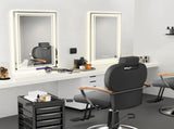 LED Bathroom Mirror 40" x 32" Front and Backlight, 5 Mins Defog, 5MM Full HD Reflected Wall Mounted T3177P296173