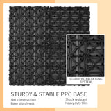 Wood Plastic Composite Deck Tiles Set of 20, Sustainable FSC Composite Decking Resist Rust, Water, W2882P204161