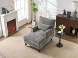Modern Chaise Lounge , Upholstered Indoor Leisure Sofa Recliner, Chair Sleeper for Bedroom, Living W2120P296386