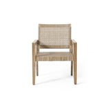 Outdoor Wicker and Acacia Wood Club Chairs, Set of 2, Light Multibrown and Light Brown, 34'' H X 74228.00MLBRN