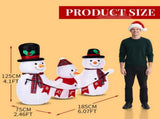 Christmas Inflatable Decoration with 3 LED Lights, Adorable Snowman 97831256