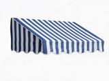 4' Window Door Awning Sun Shade Canopy Outdoor Patio Cover, Blue & White Stripes 23642266