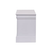 ZUN 2 Drawers Solid Pine Nightstand in White Finish B016P253281