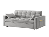 4 in1 Loveseat Sofa Bed Armrests & Storage Pockets, Multi-Function Tufted Pull-out Sofa Bed W2186P166130