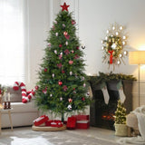 7.5 FT Artificial Christmas Tree with DIY 400 Warm White LED Lights, Hinged Xmas Pine Tree with Tree 94724856