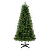 6FT Christmas Tree with 490 Tips Artificial Plant PVC Green Leaf Tree Sturdy 4-Leg Stand for Indoor 13185798