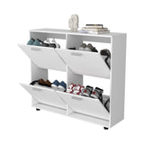 FM FURNITURE Nutrioso Tilt-Out Shoe Storage Cabinet with Multiple Compartments and Modern Desig, B128P301380