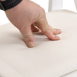 Upholstered folding chair,space saving, easy to carry, ,4PCS,Beige cushion/white shelf,Dining room W495P193649