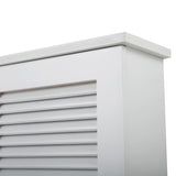 Wall Mounted Cabinet, Hanging Medicine Cabinet with 3 Tiers, Single Louvered Door, Floating Cupboard W2181P151565