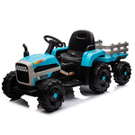 ZUN Ride on Tractor2.0 with Trailer,24V Battery Powered Electric Tractor Toy, 200w*2motor W1396P193868