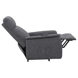Charcoal Power Lift Recliner with Massage Function B062P153841