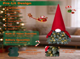 2.5 FT Pre-Lit Tabletop Christmas Tree, Santa Themed Mini Artificial Xmas Tree with 20 Warm White 52756468