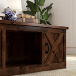 ZUN 48 inch Coffee Table, No Assembly Required, Aged Whiskey Finish B108131537