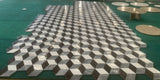Hexagon Water-jet,White Gray Black 3 color, natural, for floor and wall,polished W1696P262340