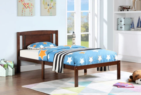ZUN Twin Bed Frame, Wood Platform Bed with Headboard, Bed Frame with Wood Slat Support for Kids, Easy W1998121946