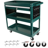 ZUN 3 Tier Rolling Tool Cart, Heavy Duty Utility Cart Tool Organizer with Storage Drawer, Industrial W1239132626