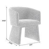 ZUN Modern style simple and elegant chair, white leisure chair, suitable for dining/bedroom/living W487P186358