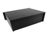 19" 4U Steel Plate DJ Drawer Equipment Cabinet with Keys Black 95397522