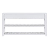 U_Style Stylish Entryway Console Table with 4 Drawers and 2 Shelves, Suitable for Entryways, Living N711P241286K