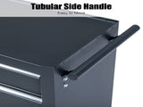 Single-bottom cabinet 4-draw, steel, black 330lb instrument cart, storage room 08302619
