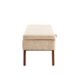 COOLMORE Teddy wool fabric, solid wood feet for solid weighing, and bed end stool with storage W1539P242722