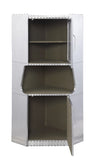 Aluminum 2-Door Cabinet with 1 Shelf B062P209181
