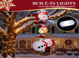 7.5FT Lighted Christmas Inflatable Decoration, Inflatable Hanging Santa & Reindeer & Snowman, Funny 27715236