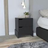 Luss Nightstand, Bedside Table with 2-Drawers B200P188870