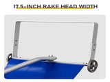 6.1 m 5-Section Extendable Roof Snow Rake with Wheels Aluminum Pole & Aluminum Frame, PE Blue 13913942