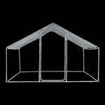 ZUN XPT033 Outdoor chicken coop metal big space 10*6*6FT W1711P155356