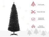 7 foot black Christmas tree with bracket 92112896