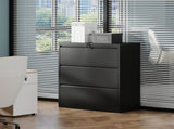 3 Drawer Lateral File Cabinet with Lock Heavy-Duty Metal Filing Cabinet for Home Office, Wide 10304319