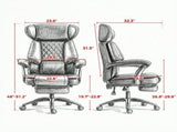 500 lbs Big and Tall Office Chair, Wide Seat Desk Chair with Adjustable Headrest, Lumbar Support & 84996452