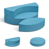 Kids Sofa Bed,Modular Couch Free Combination,Convertible Toddler Play Couch Furniture for Small W1889P337612