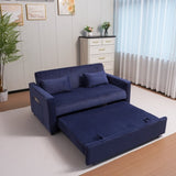 Futon Sofa Bed,3-in-1 Multi-Functional Corduroy Sleeper Couch Pull-Out Bed,Adjustable Backrest and W3138P281699