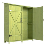 Fir Wood Shed Garden Storage Shed Green 68554949