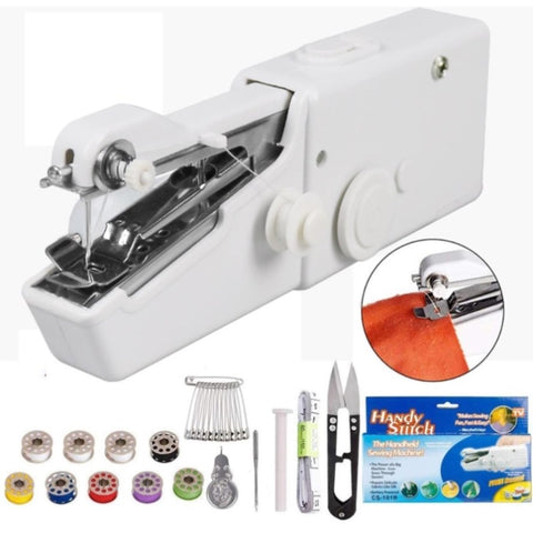 ZUN Mini Sewing Machine with Accessory Kit, Lightweight and Easy Operated Cordless Handheld Sewing 80208744