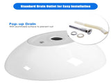 Bathroom ceramic sink oval 16 "x 13" x 5.5 " 12056996