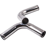 2.5 inch Universal Aluminum Intercooler Turbo Piping Kit Hose SiliconeClamp 23569745