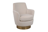 ZUN Velvet Swivel Barrel Chair, Swivel Accent Chairs Armchair for Living Room, Reading Chairs for W1361116868
