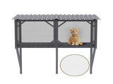Cat Window Box, 43.3" Catio Outdoor Cat Enclosure with Bug Proof Net for Sunbathing, Napping & 82991015