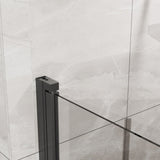 Goodyo 34"x 72" Bifold Frameless Glass Shower Door 1/4 inch Tempered Clear Glass Pivot Swing Shower D163102095