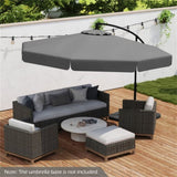 10 Feet Patio Cantilever Umbrella - Gray 86774964